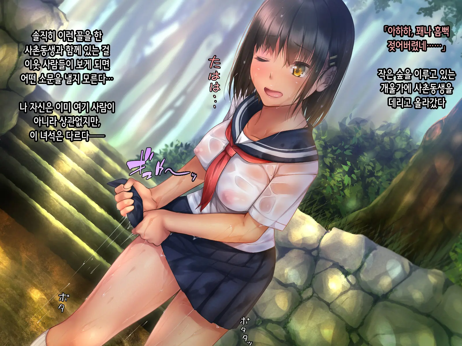 Natsuiro Otome - Ore To Itoko To Tadareta Seikou Ni Fuketta Natsu No Omoide | 여름색 소녀 ~나와 사촌과 뜨거운 성교에 빠진 여름의 추억~